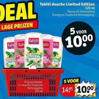 Kruidvat Tahiti douche limited edition aanbieding