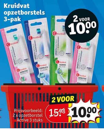 Kruidvat Kruidvat opzetborstels aanbieding