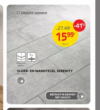 Brico Vloer-en wandtegel serenity aanbieding