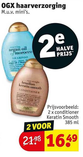 Kruidvat Ogx haarverzorging aanbieding