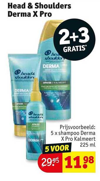 Kruidvat Head & shoulders derma x pro aanbieding