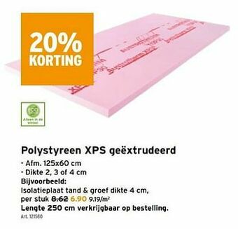 GAMMA Polystyreen xps geëxtrudeerd aanbieding