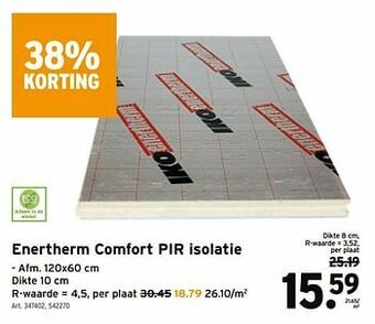 GAMMA Enertherm comfort pir isolatie aanbieding