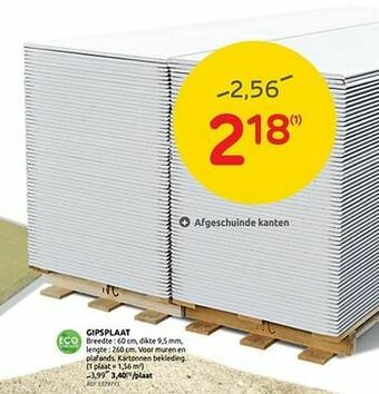 Brico Gipsplaat aanbieding