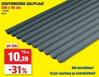 Hubo Gebitumeerde golfplaat aanbieding