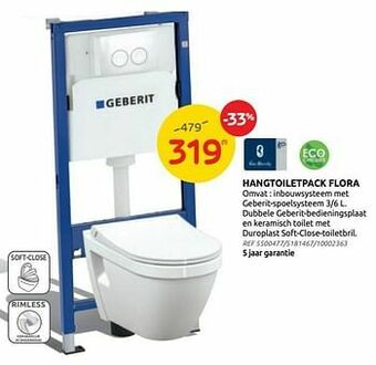 Brico Hangtoiletpack flora aanbieding