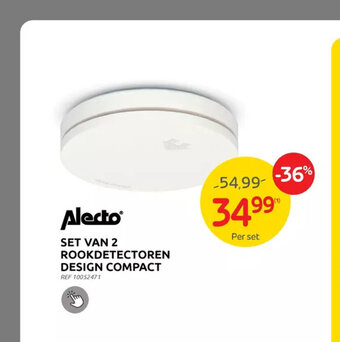 Brico Alecto Set Van 2 Rookdetectoren Design Compact aanbieding