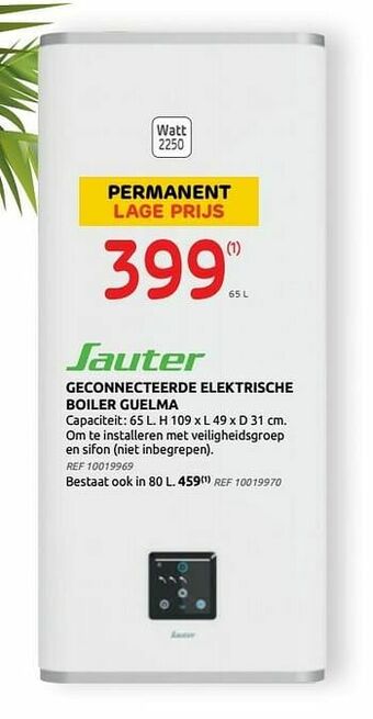 Sauter geconnecteerde elektrische boiler guelma