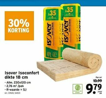 GAMMA Isover isoconfort aanbieding