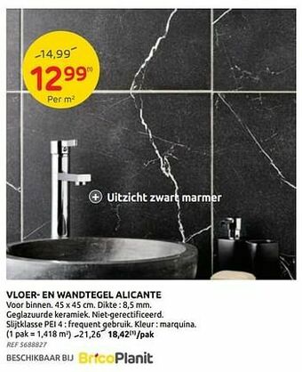 Brico Vloer- en wandtegel alicante aanbieding