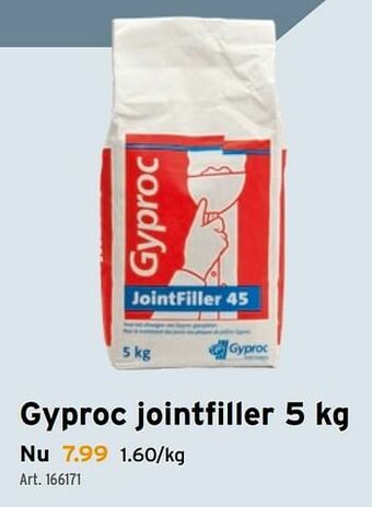 GAMMA Gyproc jointfiller aanbieding
