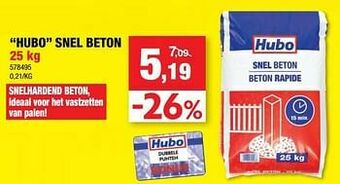 Hubo Hubo snel beton aanbieding