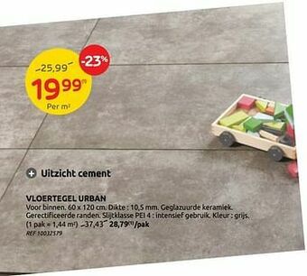Brico Vloertegel urban aanbieding