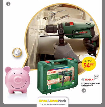 Brico Bosch Klopboormachine Easyimpact aanbieding