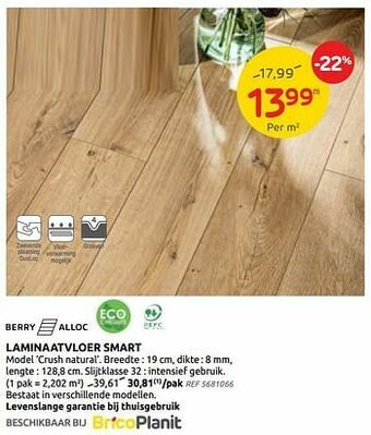Brico Laminaatvloer smart aanbieding