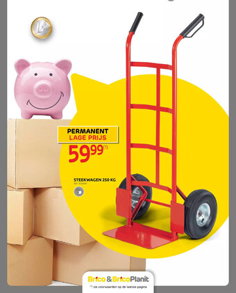 Brico Steekwagen 250 kg aanbieding