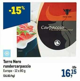 Torro nero rundercarpaccio