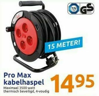 Action Pro max kabelhaspel aanbieding