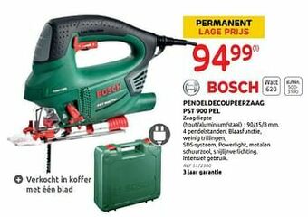 Brico Bosch pendeldecoupeerzaag pst 900 pel aanbieding