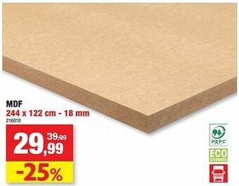 Hubo Mdf aanbieding