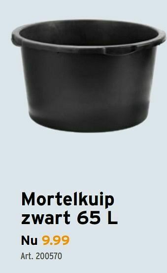 GAMMA Mortelkuip zwart aanbieding