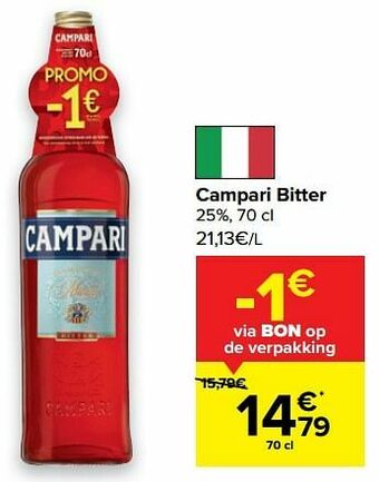 Carrefour Campari bitter aanbieding