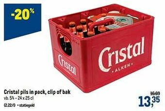Makro Cristal pils aanbieding
