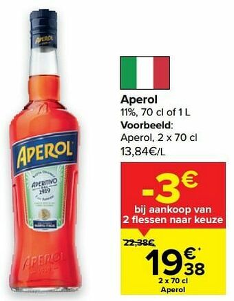 Carrefour Aperol aanbieding