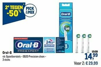Makro Oral-b opzetborstels - eb20 precision clean aanbieding