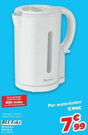 Bluesky waterkoker bwk18-16