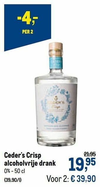 Ceder`s crisp alcoholvrije drank