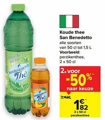 Carrefour San benedetto perzikenthee aanbieding