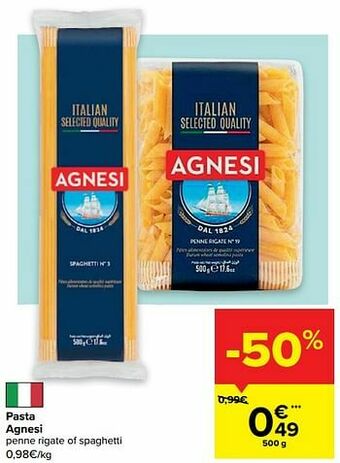 Carrefour Pasta agnesi aanbieding