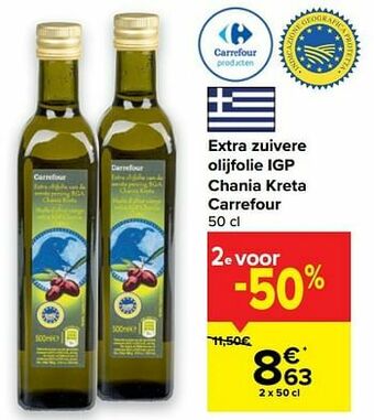 Extra zuivere olijfolie igp chania kreta carrefour