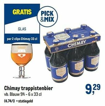 Makro Chimay trappistenbier blauw aanbieding