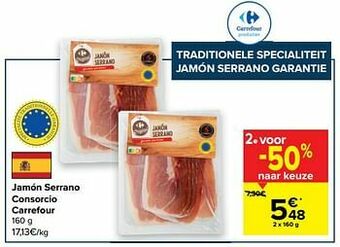 Jamón serrano consorcio carrefour