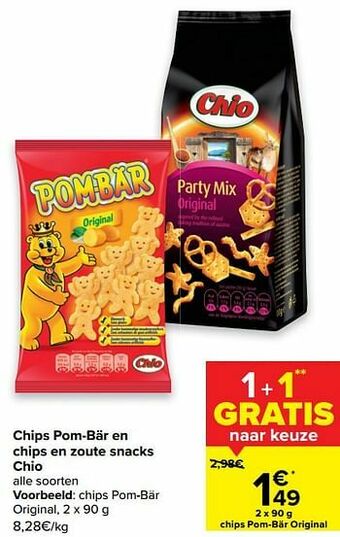 Carrefour Market Chips pom-bär original aanbieding