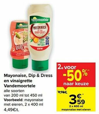 Carrefour Mayonaise met eieren aanbieding