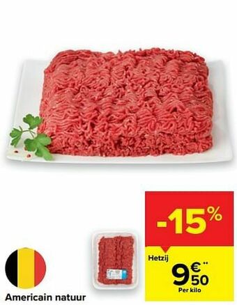 Carrefour Americain natuur aanbieding