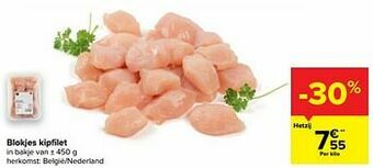 Carrefour Blokjes kipfilet aanbieding