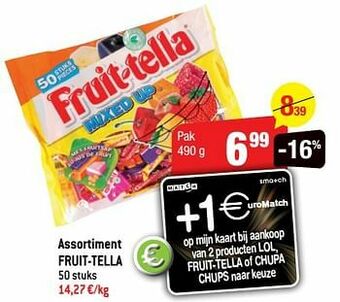 Assortiment fruit-tella