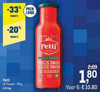 Makro Petti passata aanbieding