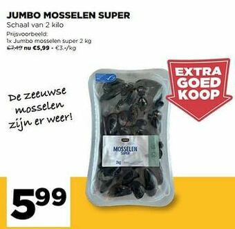 Jumbo Jumbo mosselen super aanbieding
