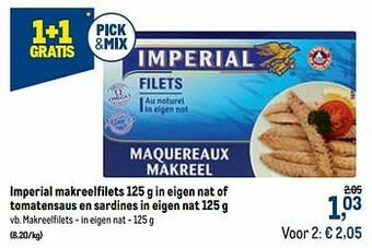 Makreelfilets - in eigen nat