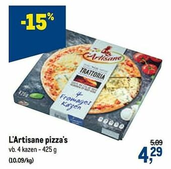 Makro L`artisane pizza`s aanbieding