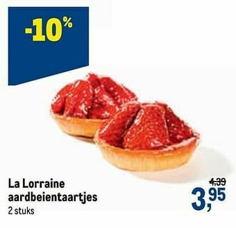 Makro La lorraine aardbeientaartjes aanbieding