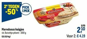 Makro Maredsous kuipjes duiveltje pikant aanbieding