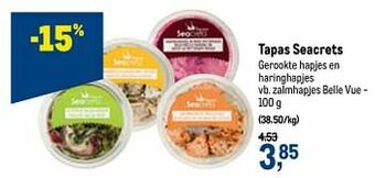 Tapas seacrets zalmhapjes belle vue