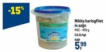 Makro Nikita haringfilet in azijn aanbieding
