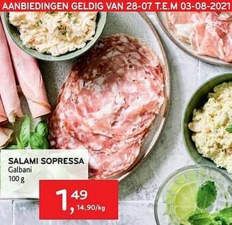 Alvo Salami sopressa galbani aanbieding
